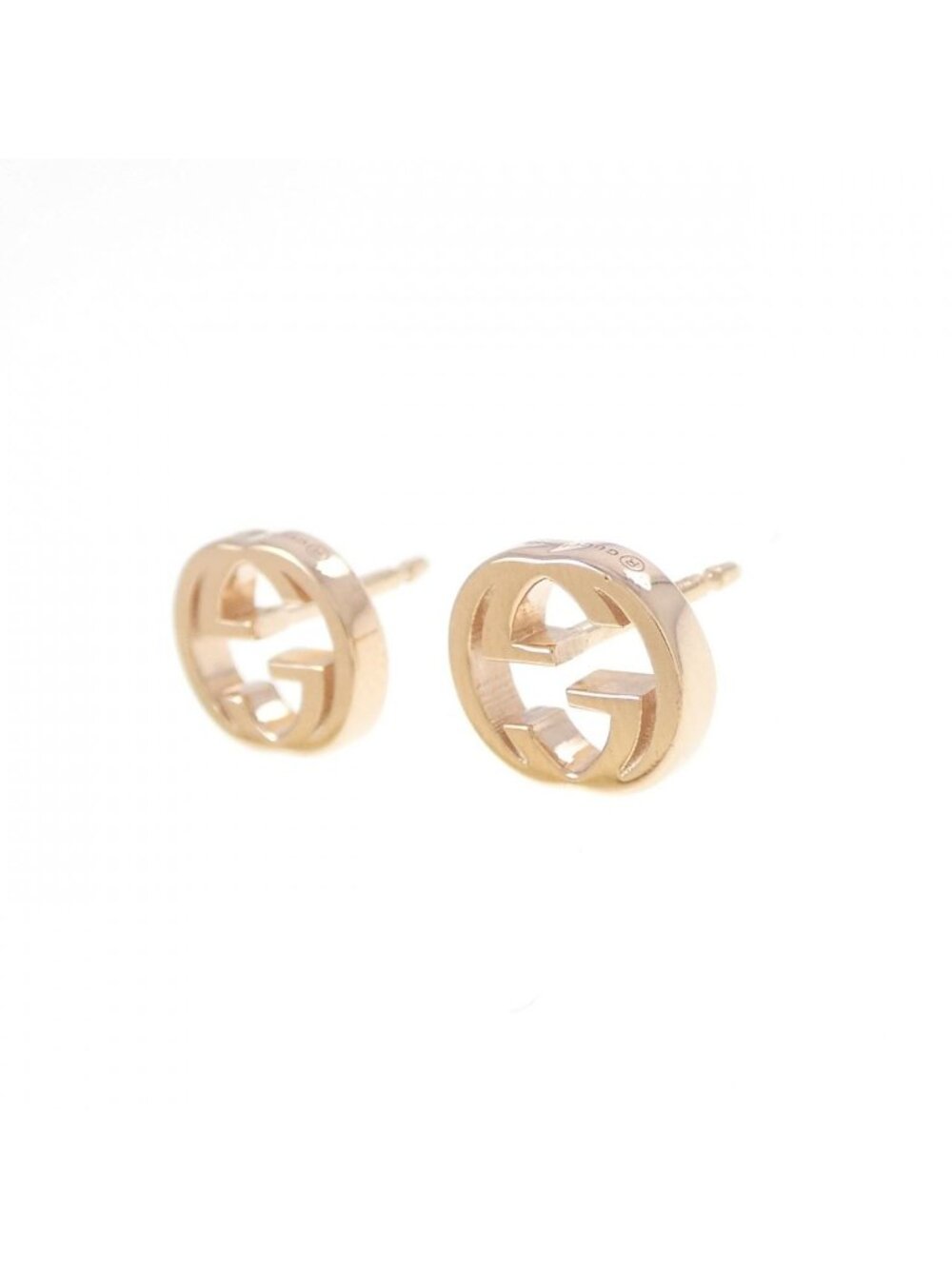 Gucci Interlocking Earrings Gold - Picture 2 of 4